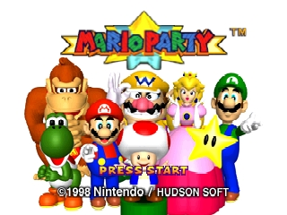Mario Party (Europe) (En,Fr,De) Title Screen